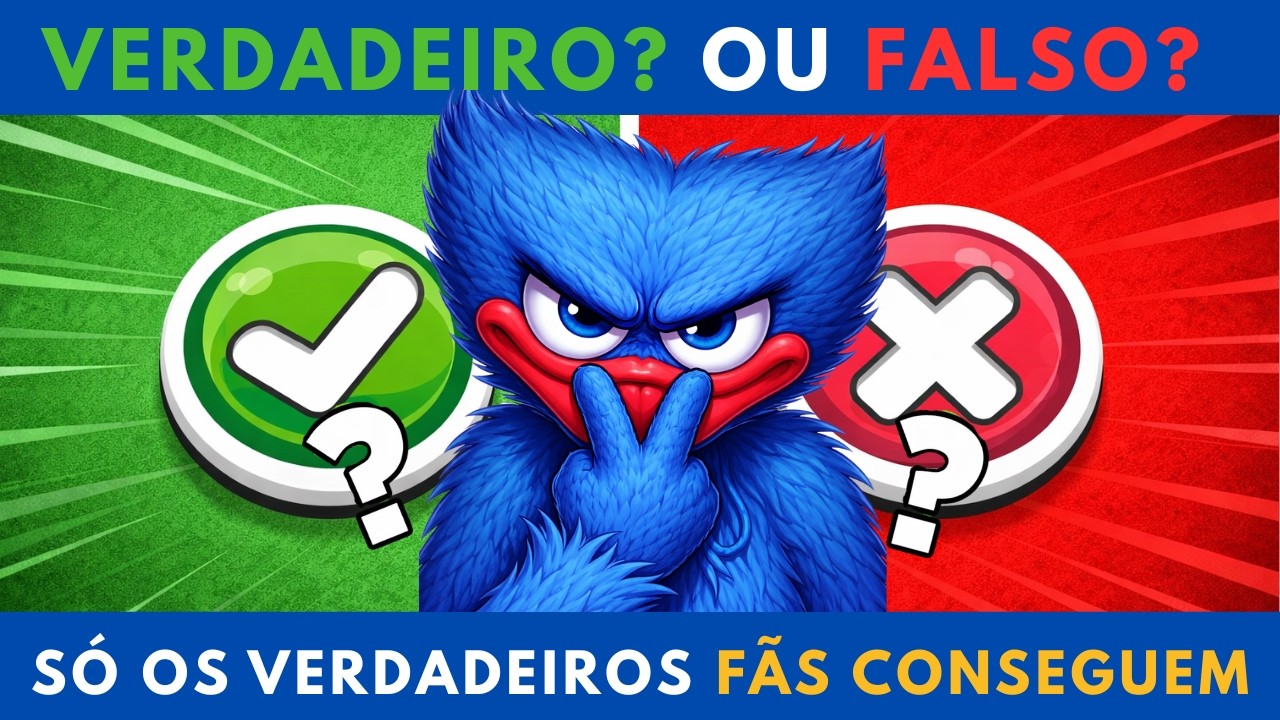 🔥 VERDADEIRO OU FALSO? ⚡ DESAFIO RÁPIDO VALENDO TUDO! 🟢❌ Você Acerta Todas? 😈