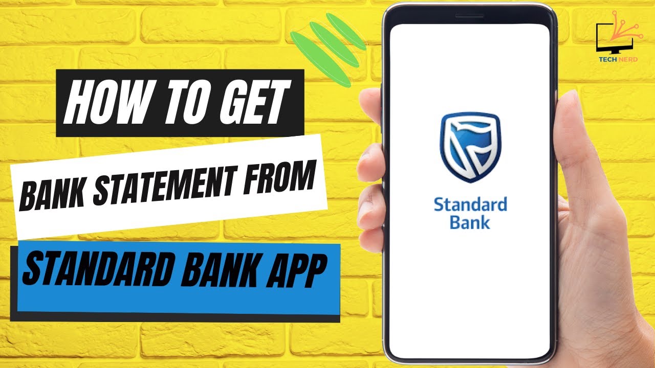 How to Get Bank Statement From Standard Bank App