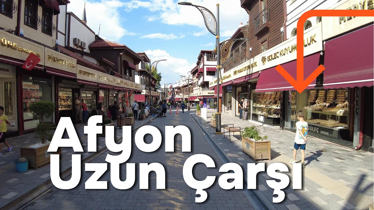 Afyonkarahisar Uzun Çarşı Yürüyüş Turu 4k