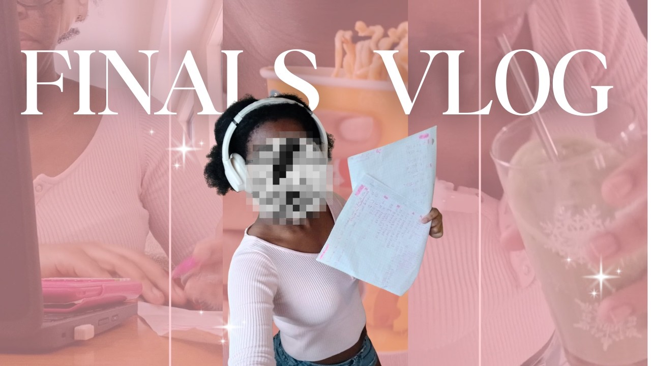 a realistic finals vlog | how I study, productive days + aesthetic student life