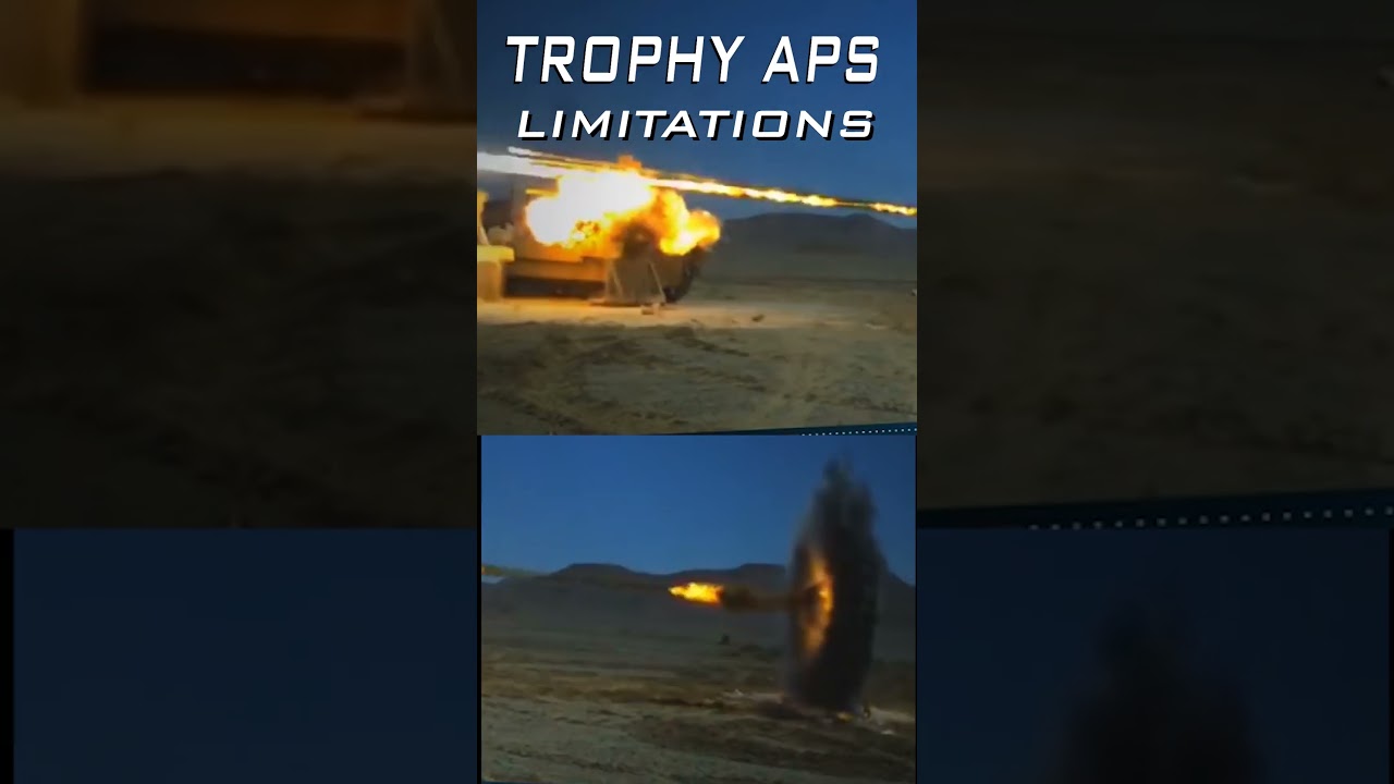 Trophy Active Protection System APS Limitations #militarytechnology #tank #APS