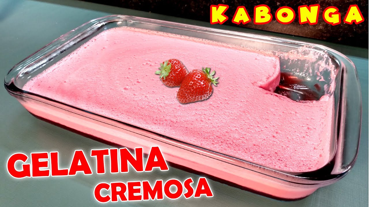 Como fazer GELATINA CREMOSA com Creme de Leite e Leite Condensado! Receita!