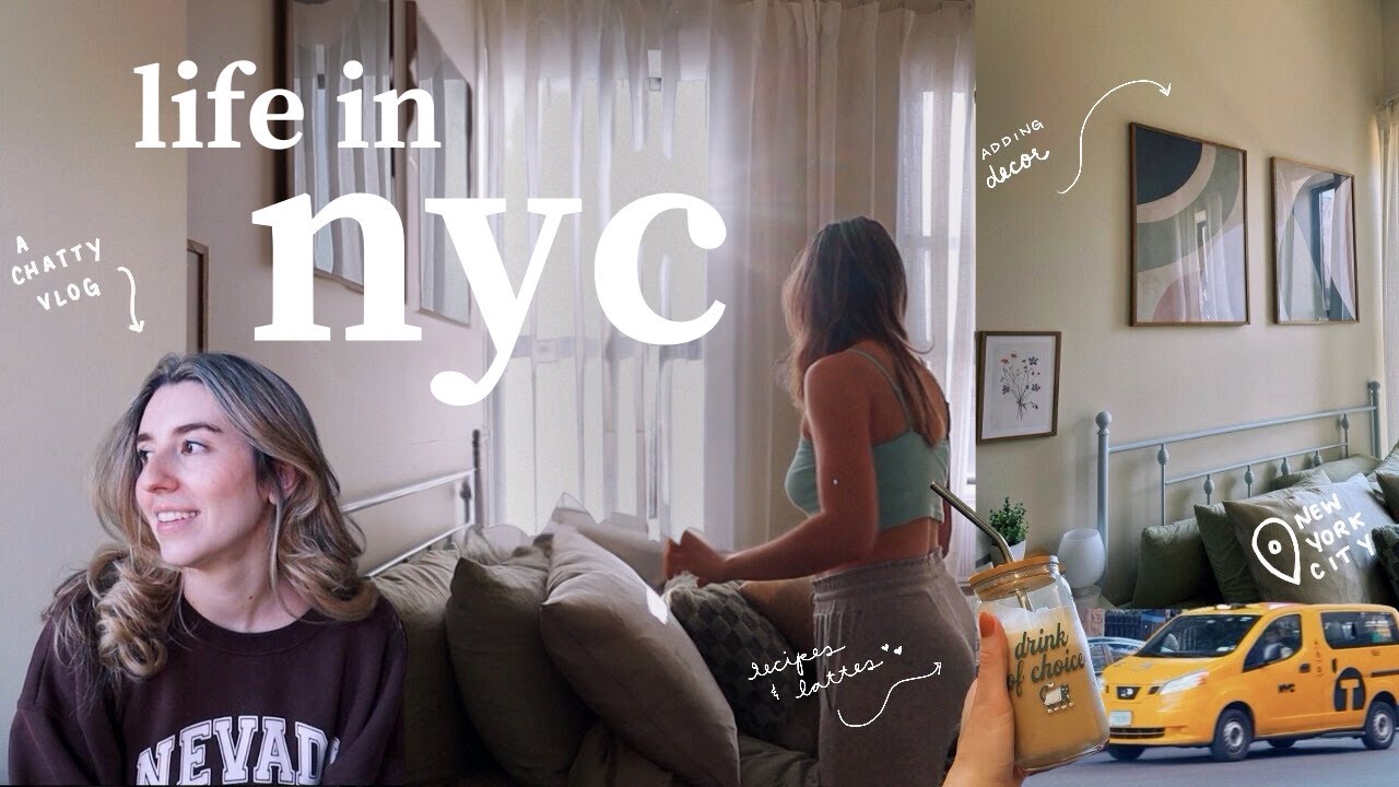 a cozy and chatty vlog in my new nyc apartment 🍂☕️ | decorating, recipes & getting into a routine