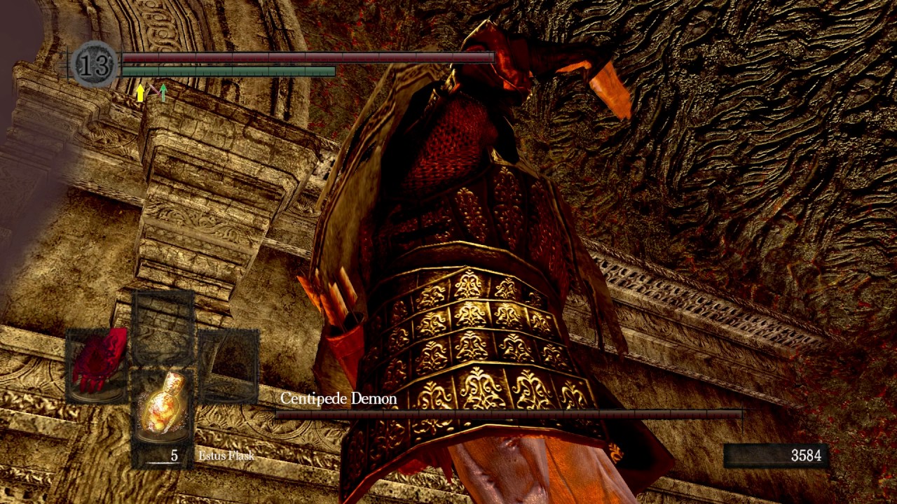 Dark Souls Boss Cheese #12 - Centipede Demon (easy kill)