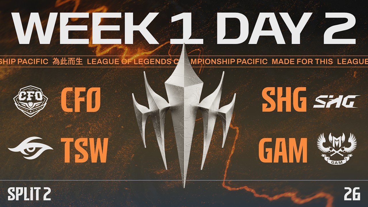 [JP] CFO vs SHG | TSW vs GAM | LCP 2026 Split 2 Regular Season Week 1 Day 2