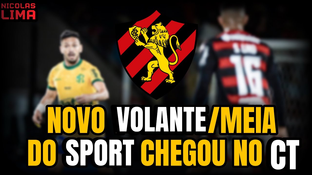 🚨💣NOVO MEIA/ VOLANTE DO SPORT CHEGOU NO CT 