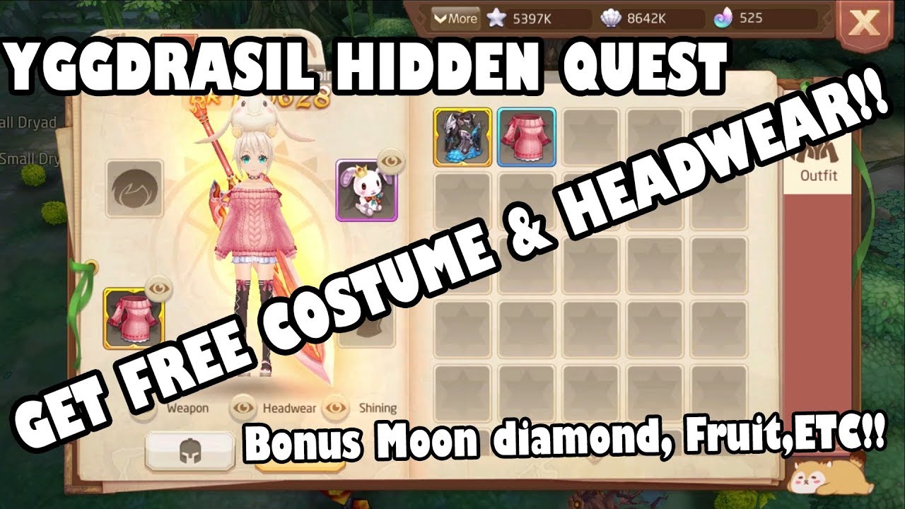 LAPLACE M(SEA) - YGGDRASIL HIDDEN QUEST LOCATION!! GET FREE COSTUME AND PERMANENT HEADWEAR!! PART IV