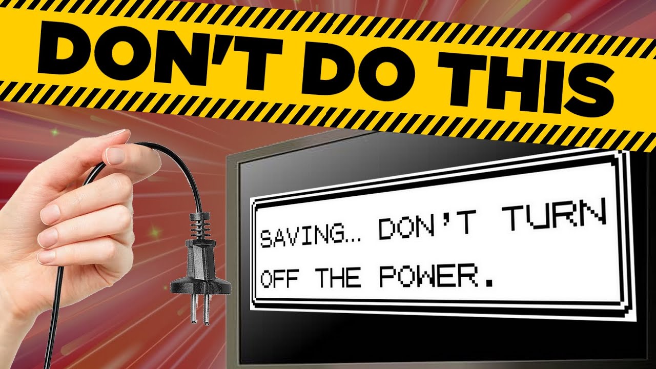 What happens if you TURN OFF A CONSOLE while a game IS SAVING?