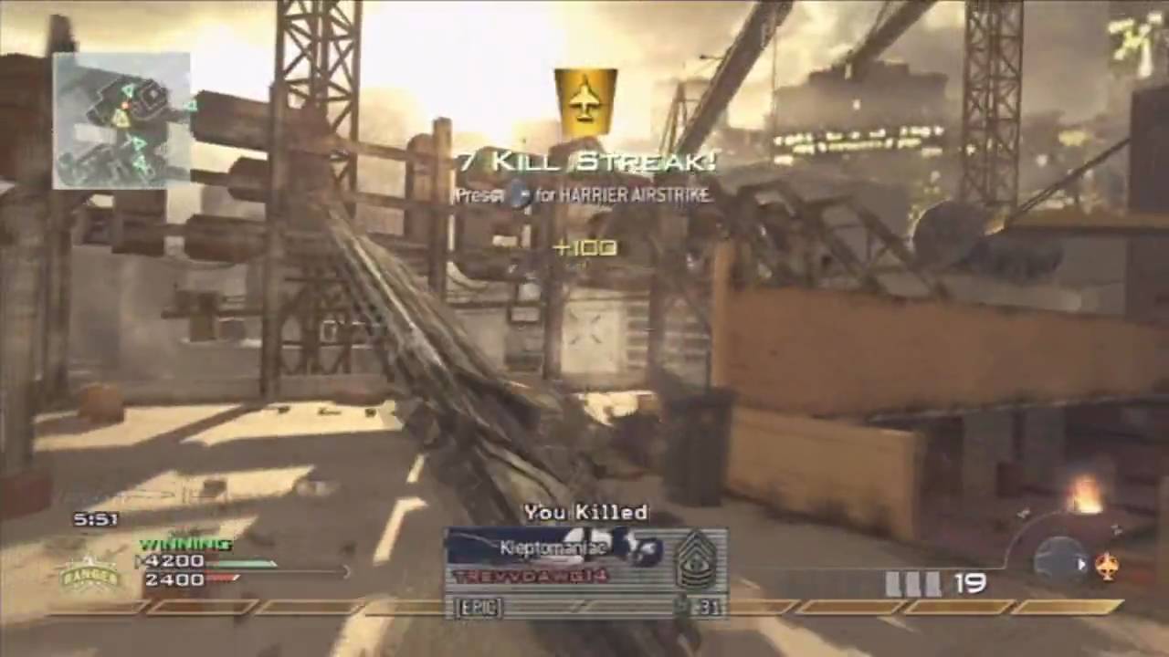 Cod MW2 TDM - xJawz : Highrise : Barrett .50 Cal
