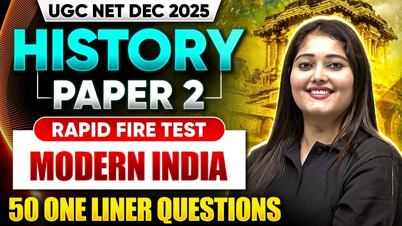 UGC NET History Modern India | UGC NET History Most Important Questions 2025 | UGC NET History 2025