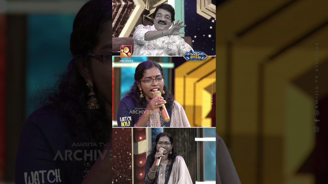 Bindu... can you sing the four lines of that evening? #paadaamnedaam #mgsreekumar #amritatvarchives