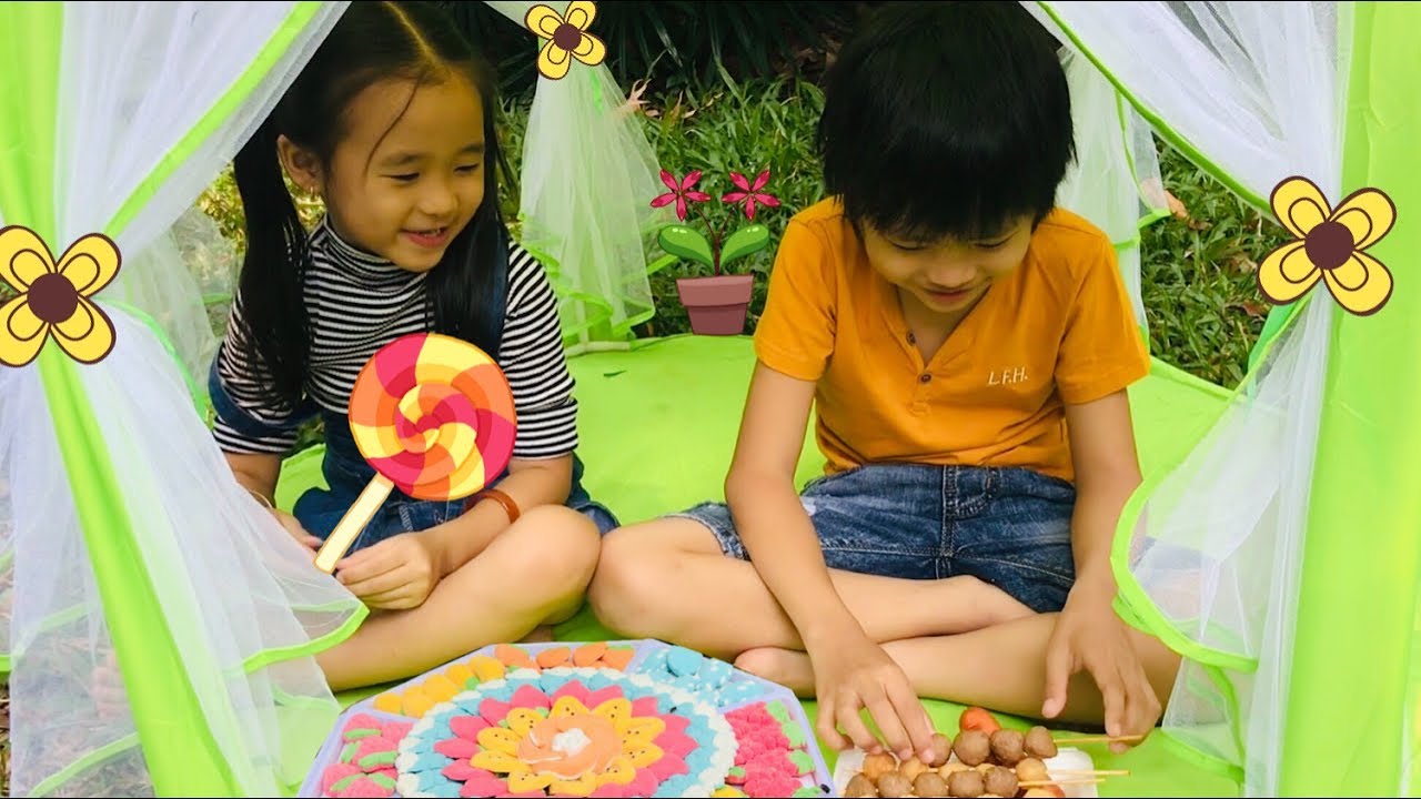 Stin D&acirc;u Đi Cắm Trại (^_^) Stin D&acirc;u Dựng Lều V&agrave; Ăn Li&ecirc;n Hoan