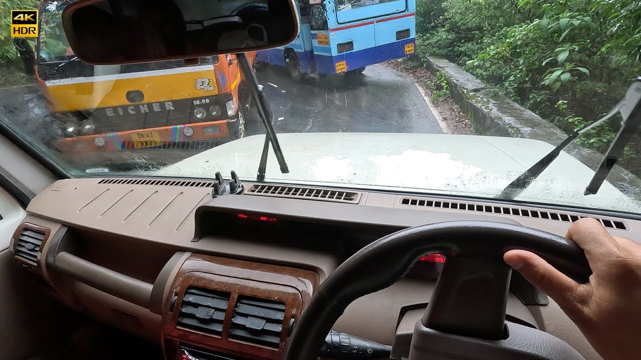 Bolero Driving In Rain 🌧 POV | Ooty Road | Nilgiris #pov  #india  #roadtrip #adventuretravel