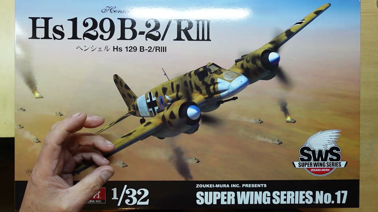 Zoukei-Mura 1/32 Henschel Hs-129 Sprue review.