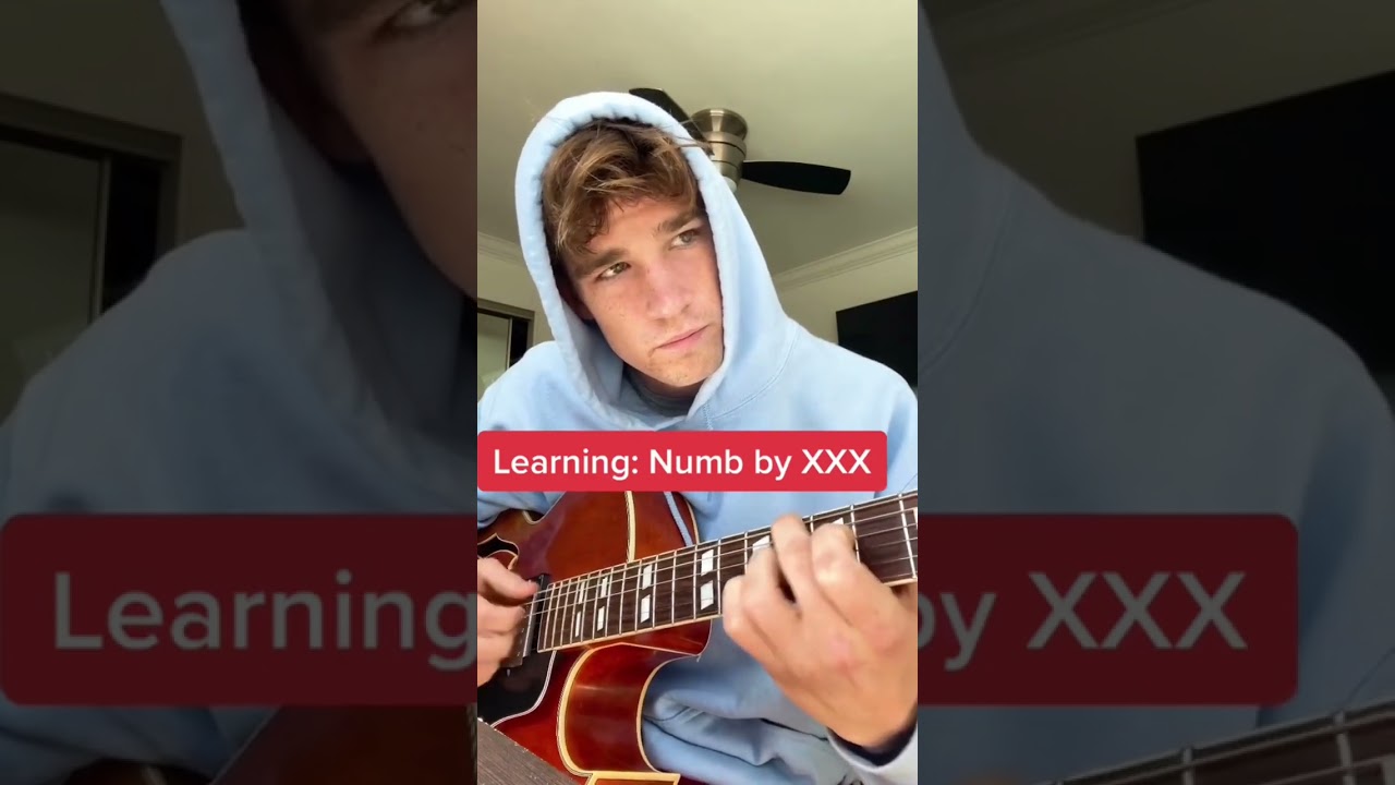 Learning: “Numb” by ￼ XXXTENTACION all by ear in 60 seconds