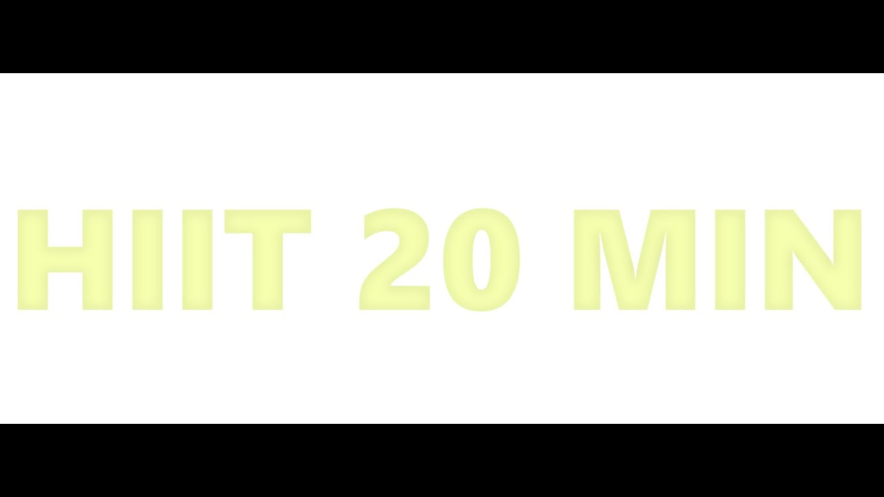 HIIT 20 MIN