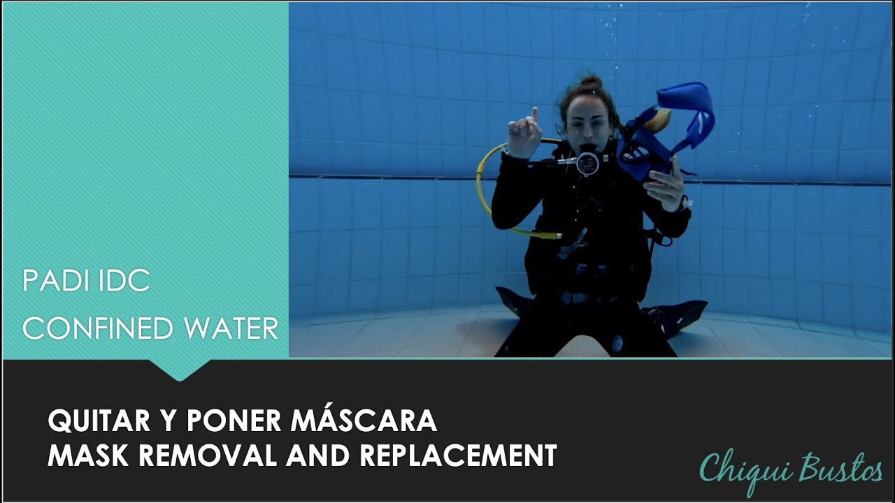 Quitar y poner máscara. Mask removal and replacement.