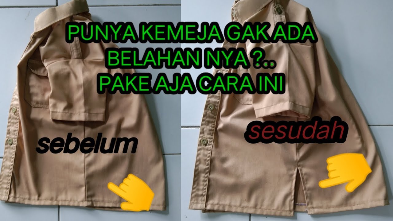 CREATING A SHIRT PLACKET | MEMBUAT BELAHAN SAMPING PADA KEMEJA