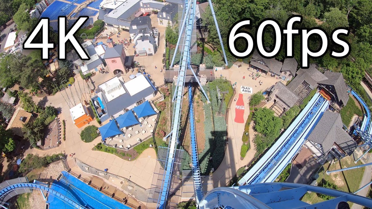 Griffon front seat on-ride 4K POV @60fps Busch Gardens Williamsburg