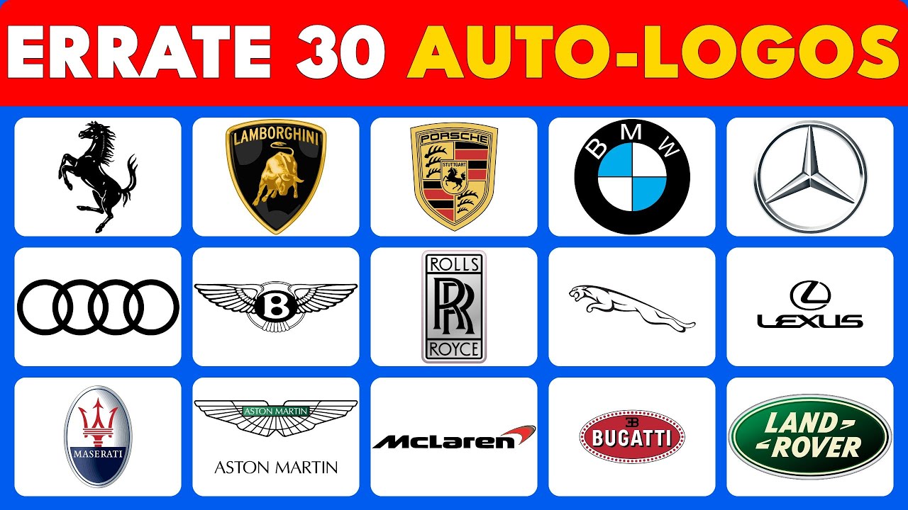 Luxusauto-Logo-Herausforderung: Errate 30 prestigeträchtige Marken!