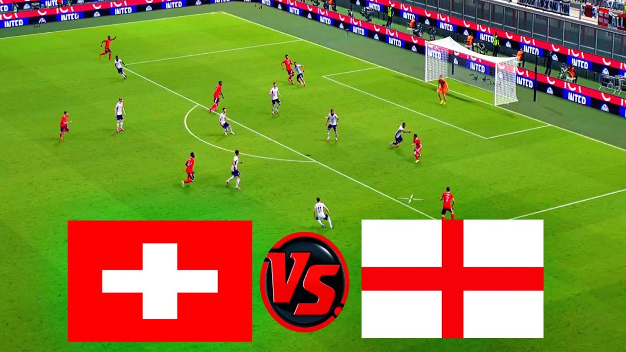 Англия против Швейцарии | 19 марта 2026 г. - Международный товарищеский матч | eFootball 4K Gameplay