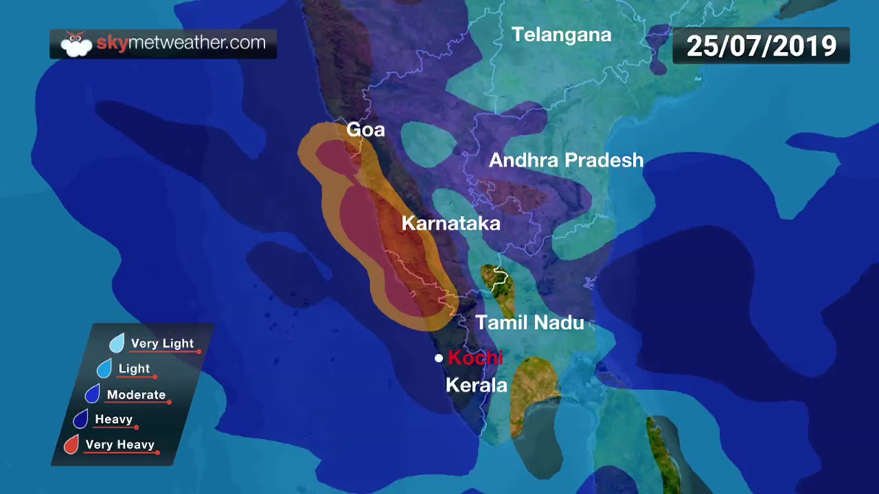 Kerala rains forecast for a week, until July 28 | Skymet Weather