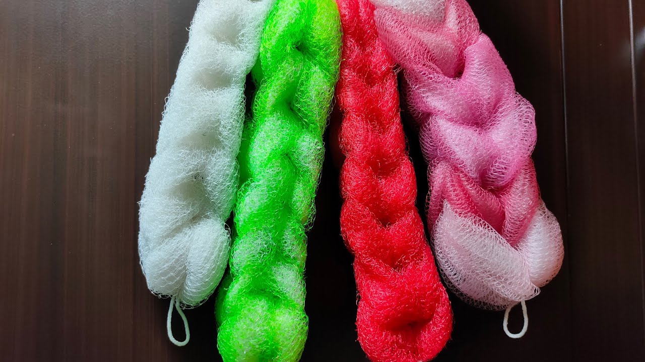 How to make body scrubber at home ll Scrubber
