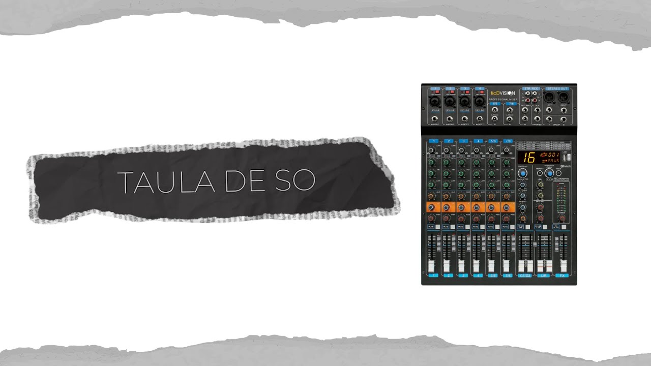 Taula de so - Maleta Audiovisual