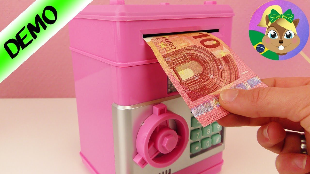 CAIXA AUTOMÁTICO PARA CASA COM SENHA - cofrinho com senha e puxa notas automático