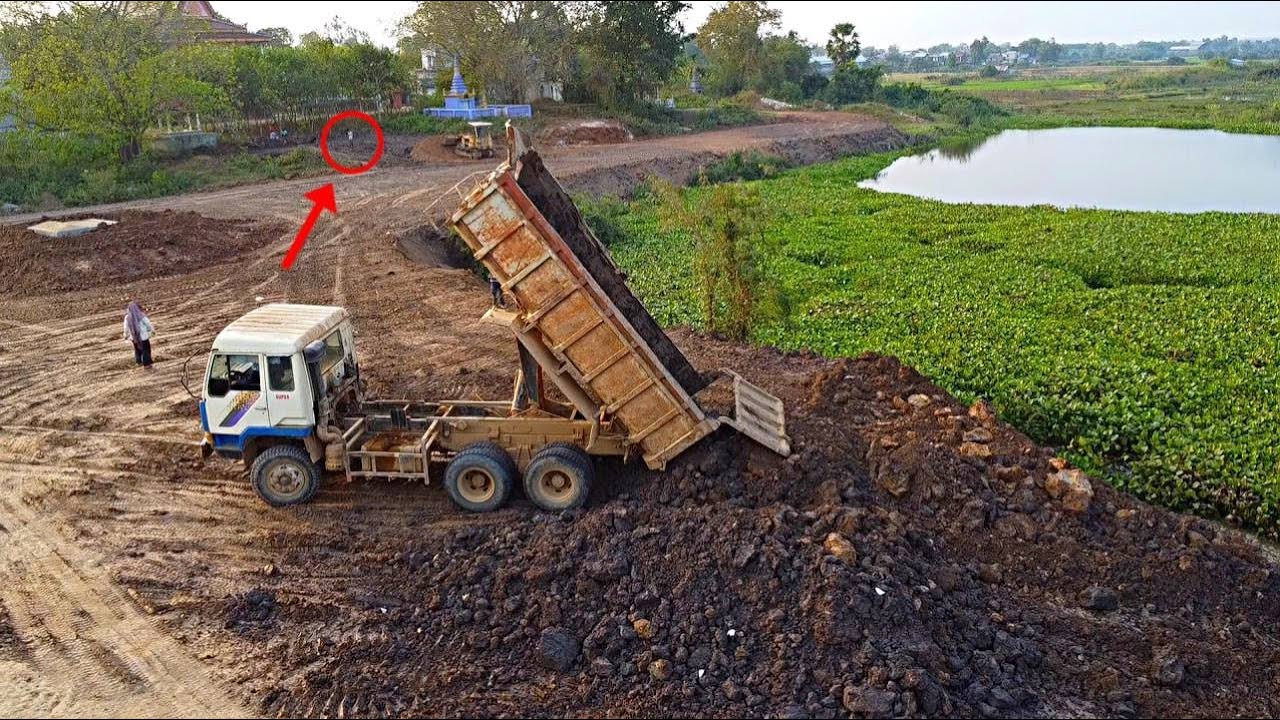 Full Completely The Project With Dr51 Pushing Rock Bury Last Mud On The Land !!!