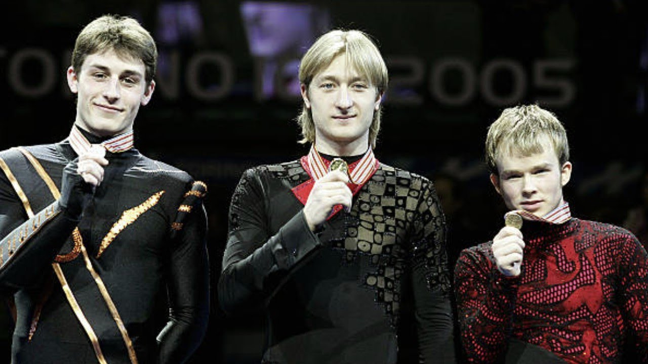 2005 Euros Men's Free | Plushenko 🇷🇺🥇 tops defending champion Joubert 🇫🇷🥈, Lindemann 🇩🇪🥉