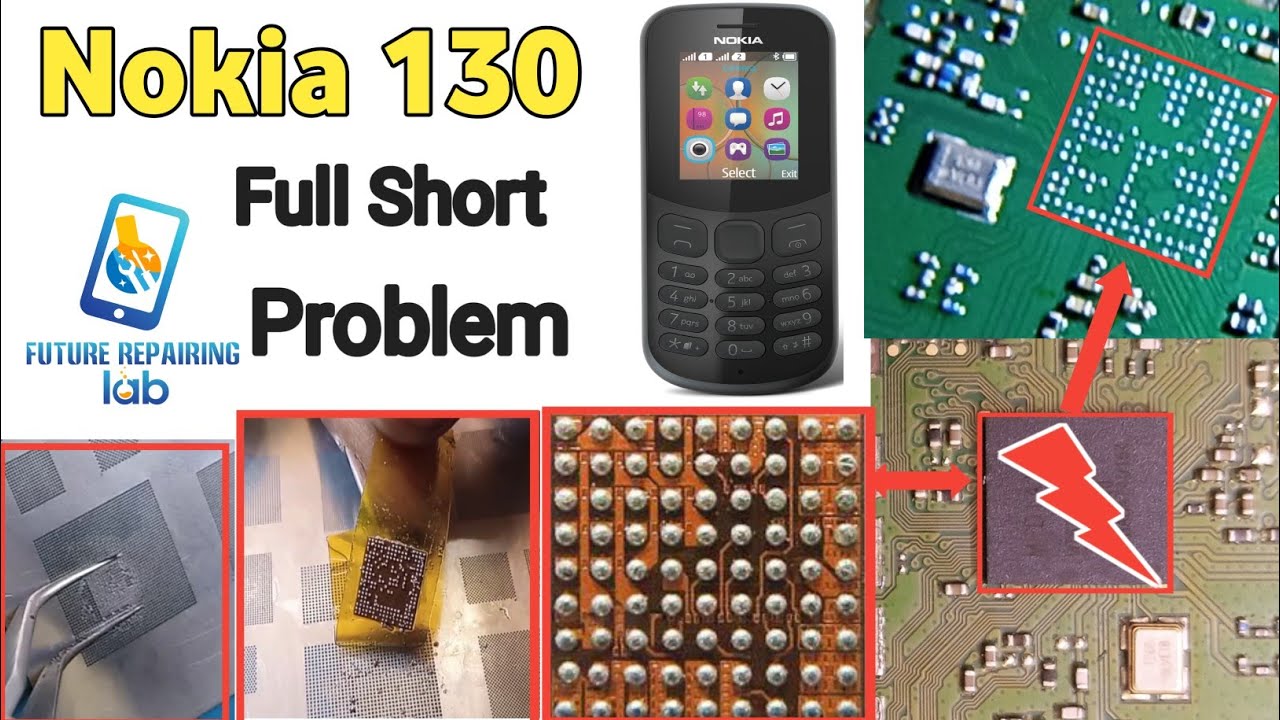 Nokia 130 TA-1017 Full Short and dead Solution | why do ic reballing