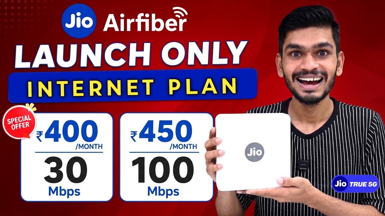 Jio Airfiber best Plan | JIo Home New Plan 399rs  Internet Only - Jio air Fiber Plans