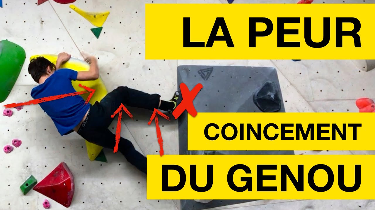 ESCALADE DE BLOC : Comment se servir de la technique du coincement de genou sans rester pris
