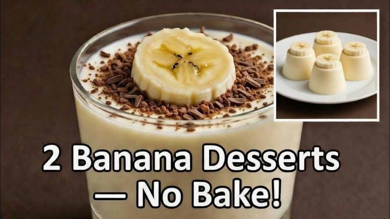 No Oven, Just Bananas & Cream — 2 Easy Desserts!