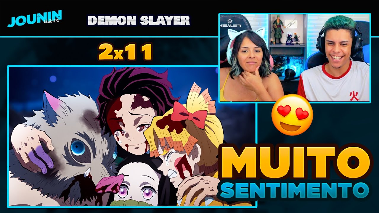 (QUE LINDO 😢❤️) | DEMON SLAYER - 2ºT EP 11 🇧🇷 | [React em Casal] 🔥