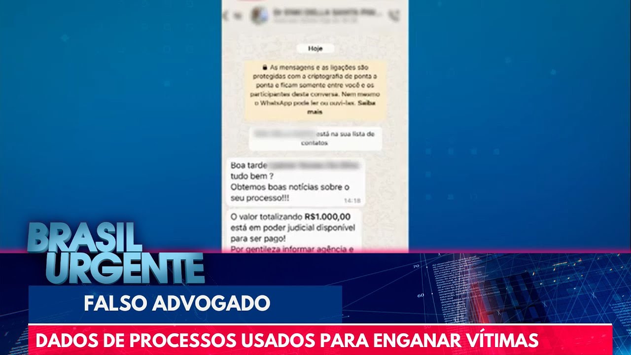 Falso advogado: criminosos usam dados de processos para enganar vítimas | Brasil Urgente