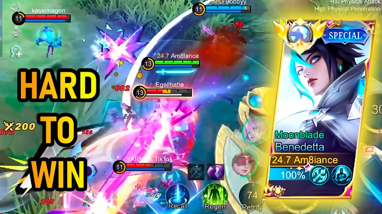 Benedetta - Hard to Win | Top Global Build | Gameplay MLBB