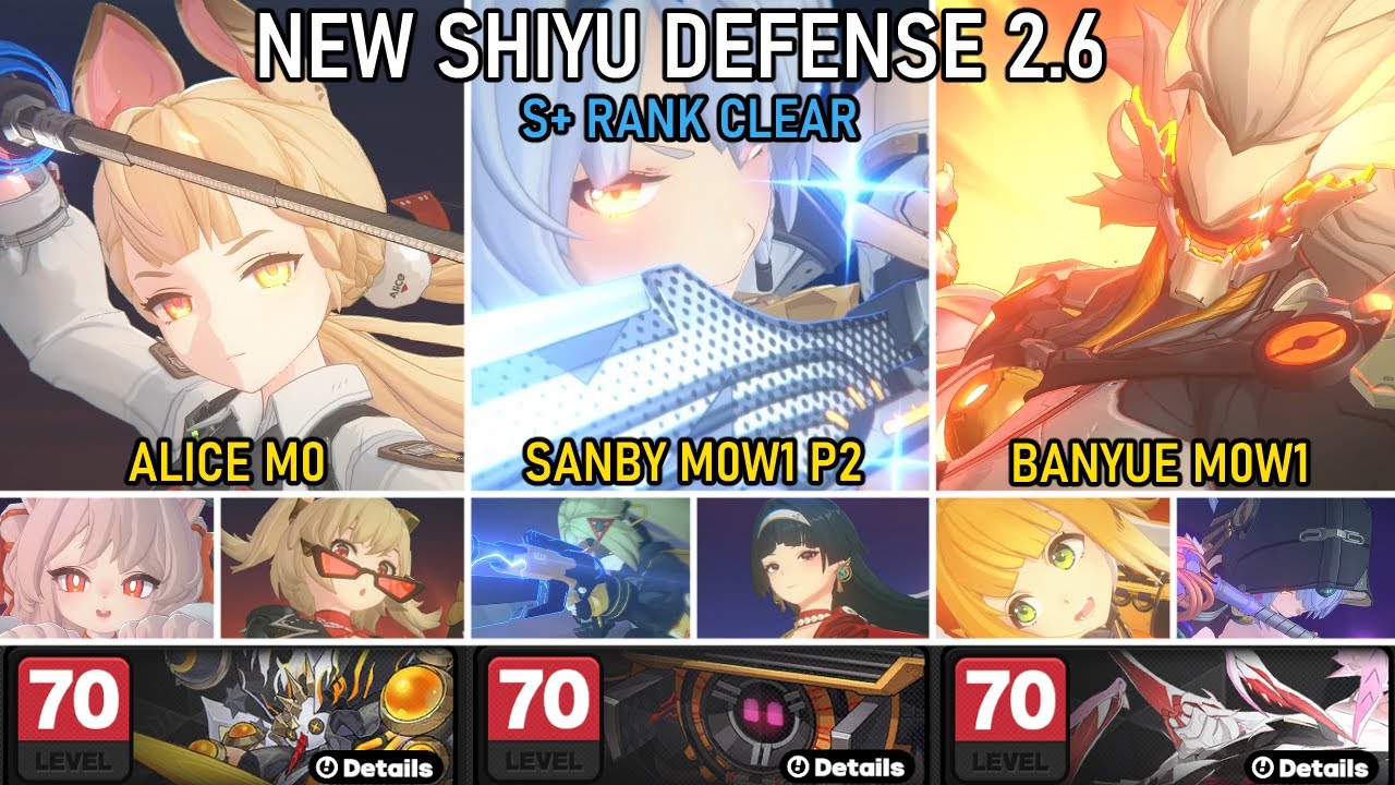 NEW Shiyu Defense Critical Node 5 S+ Clear Alice Burnice / Sanby / Banyue | Zenless Zone Zero 2.6