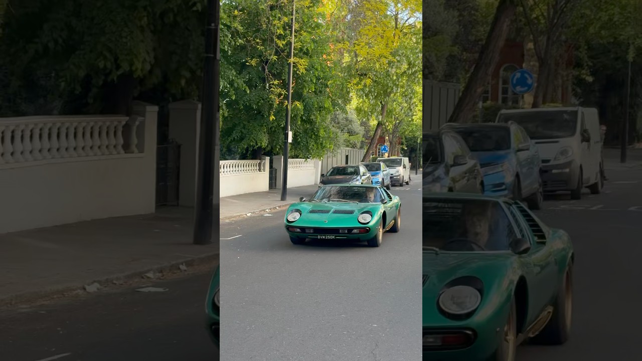 Lamborghini Miura SV on the streets of central London #lamborghini  #miura