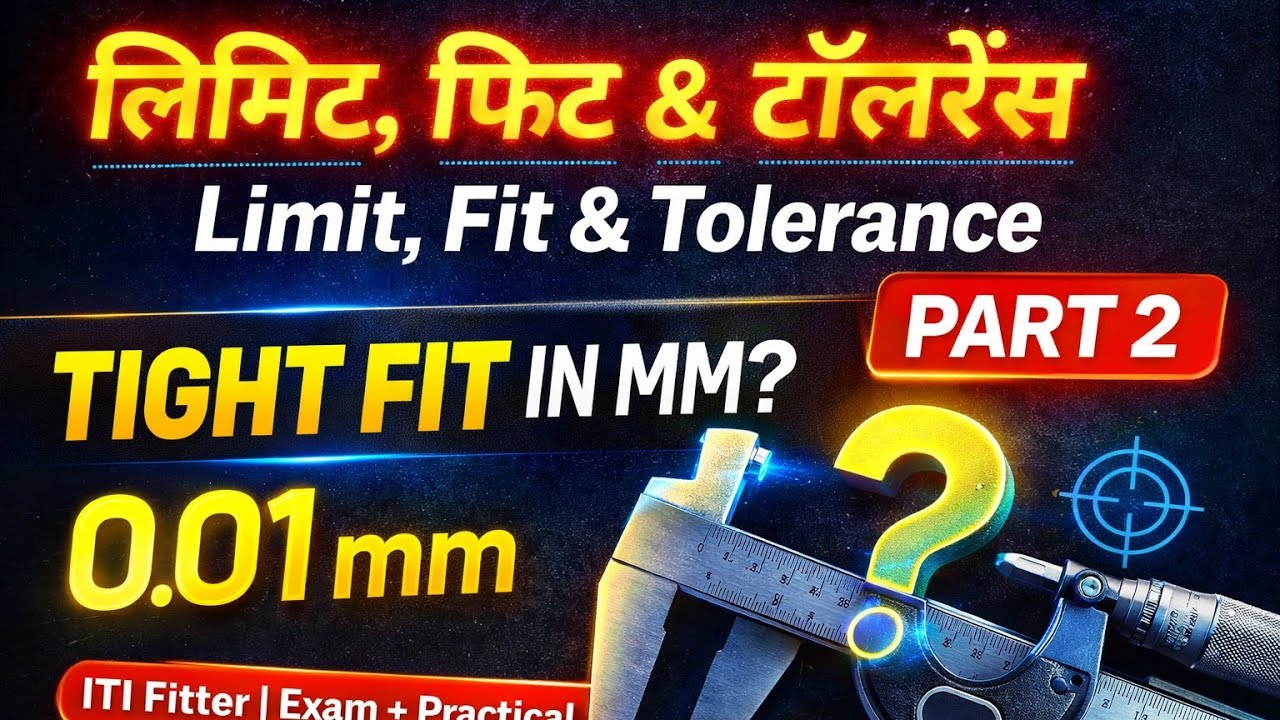 Limit, Fit and Tolerance Fitter Theory Class by Abhishek Sir Part 2