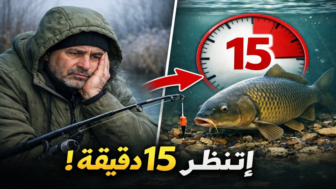 قاعدة الـ 15 دقيقة: السر اللي يخليك تصيد في الشتاء وغيرك يرجع فاضي