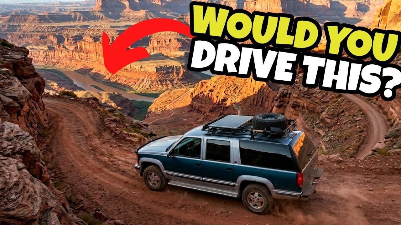 The SCARIEST 4WD Road in Moab? (Shafer Trail)