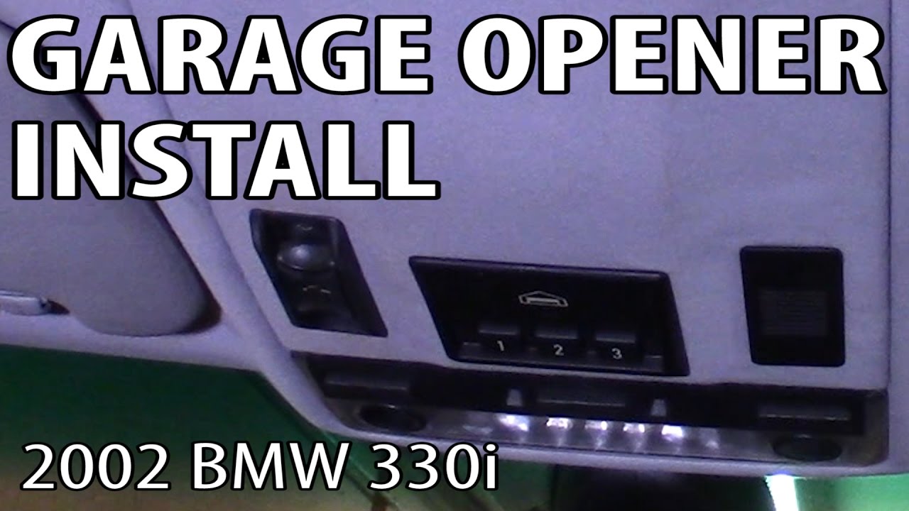 BMW 330i 325i E46 Home Link Garage Door Opener Install DIY