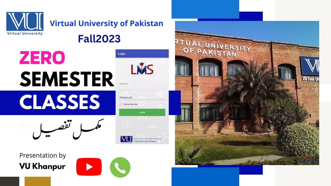 Zero Semester |Virtual University |How to study & Pass Zero | Passing CGPA |Video Lectures |Handouts