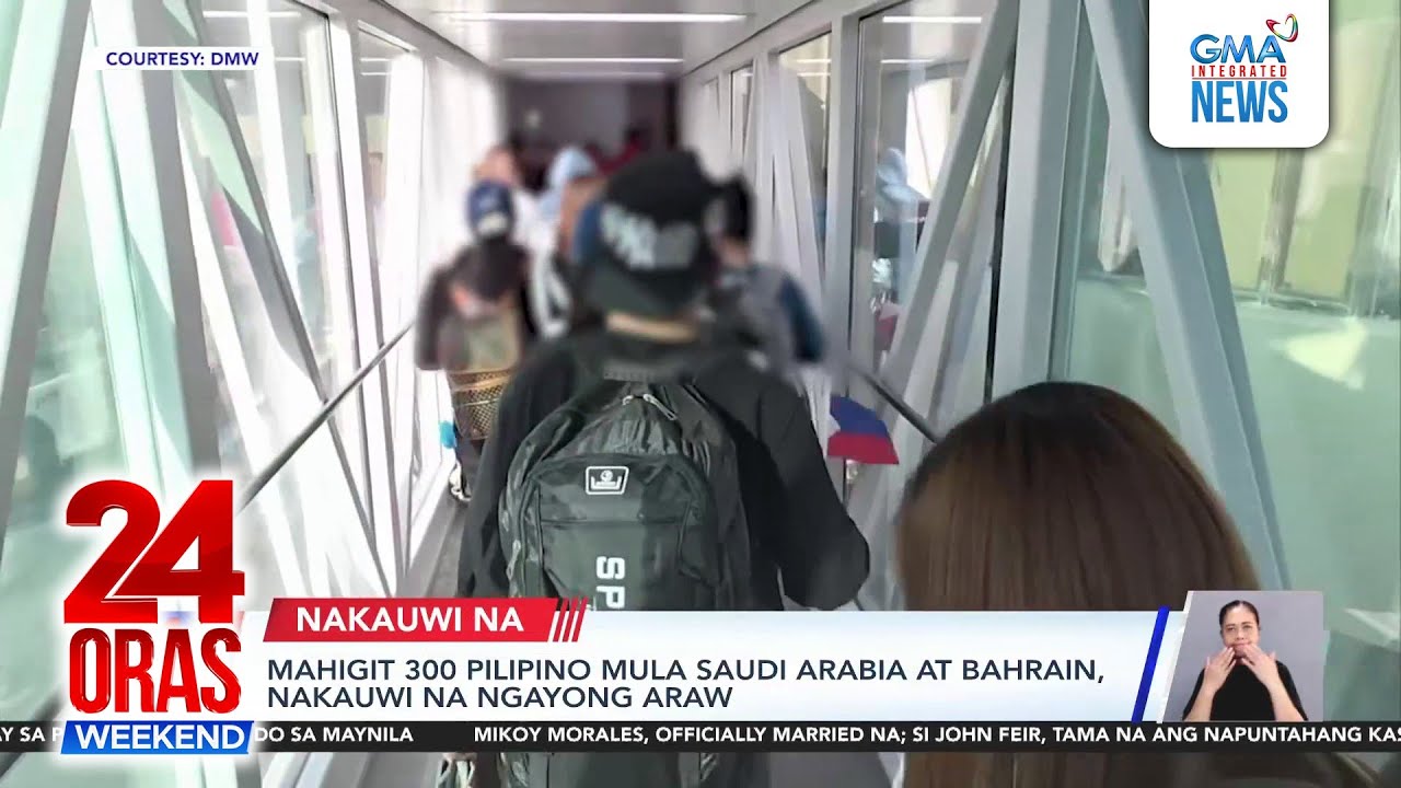 Mahigit 300 Pilipino mula Saudi Arabia at Bahrain, nakauwi na | 24 Oras Weekend