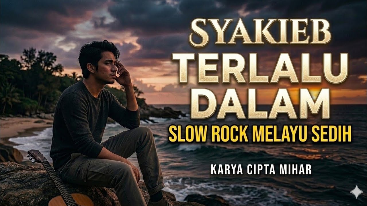 TERLALU DALAM - SYAKIEB LAGU SLOW ROCK MELAYU SEDIH BIKIN NYESEK DIHATI KARYA CIPTA MIHAR 