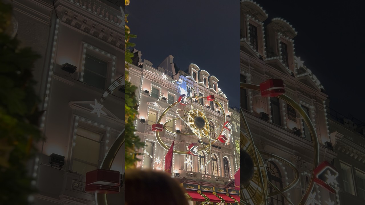 Christmas lights, London