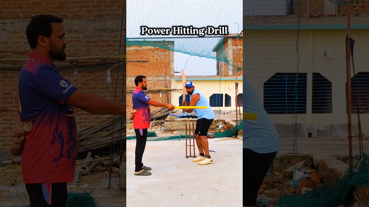 Power Hitting Secret 💥 | 100 Meter Sixes Ka Formula | Tennis Cricket Power Drill #shorts