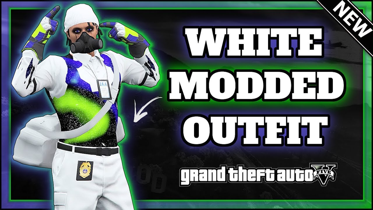 GTA5 I *NEW* WHITE JOGGERS MODDED OUTFIT! (Male) TRANSFER + MERGE! (1.50)
